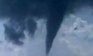 Tromba d'aria nel Salento