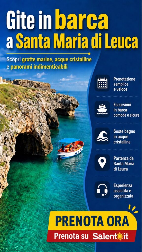 Prenota una gita in barca a Santa Maria di Leuca