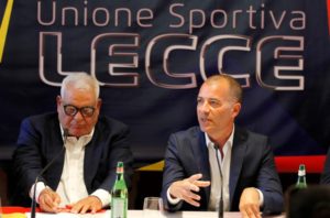 il Presidente Saverio Sticchi Damiani presenta Pantaleo Corvino, nuovo Direttore sportivo del Lecce calcio