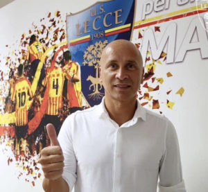 Eugenio Corini allenatore del Lecce, in serie B per la stagione 2020 - 2021