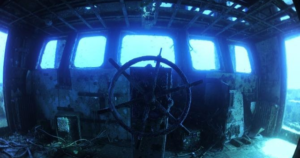 il relitto della nave "Tevfik Kaptan I" affondata al largo delle coste di Torre Vado